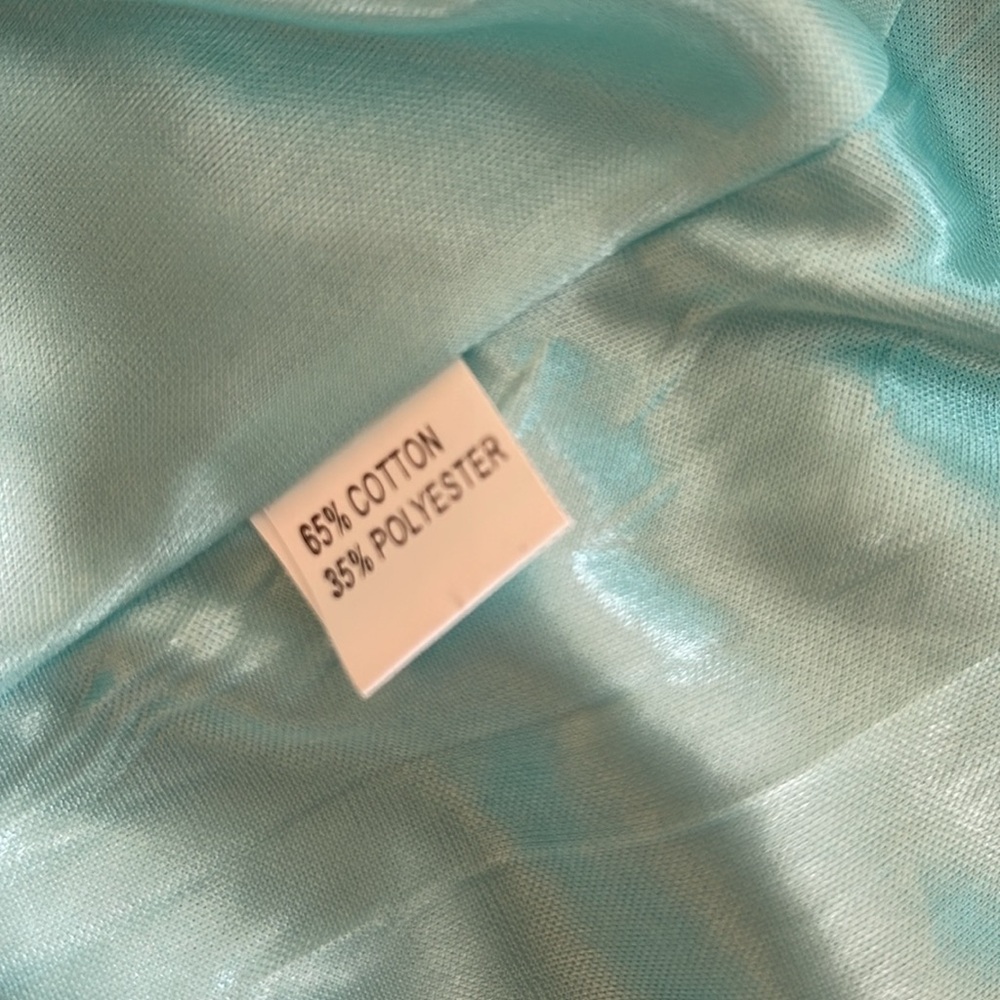 A- Afibi long teal dress. Dropped shoulders and front spaghetti straps 2XL - Picture 6 of 9